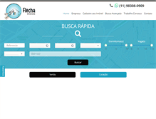 Tablet Screenshot of flechaimoveis.com